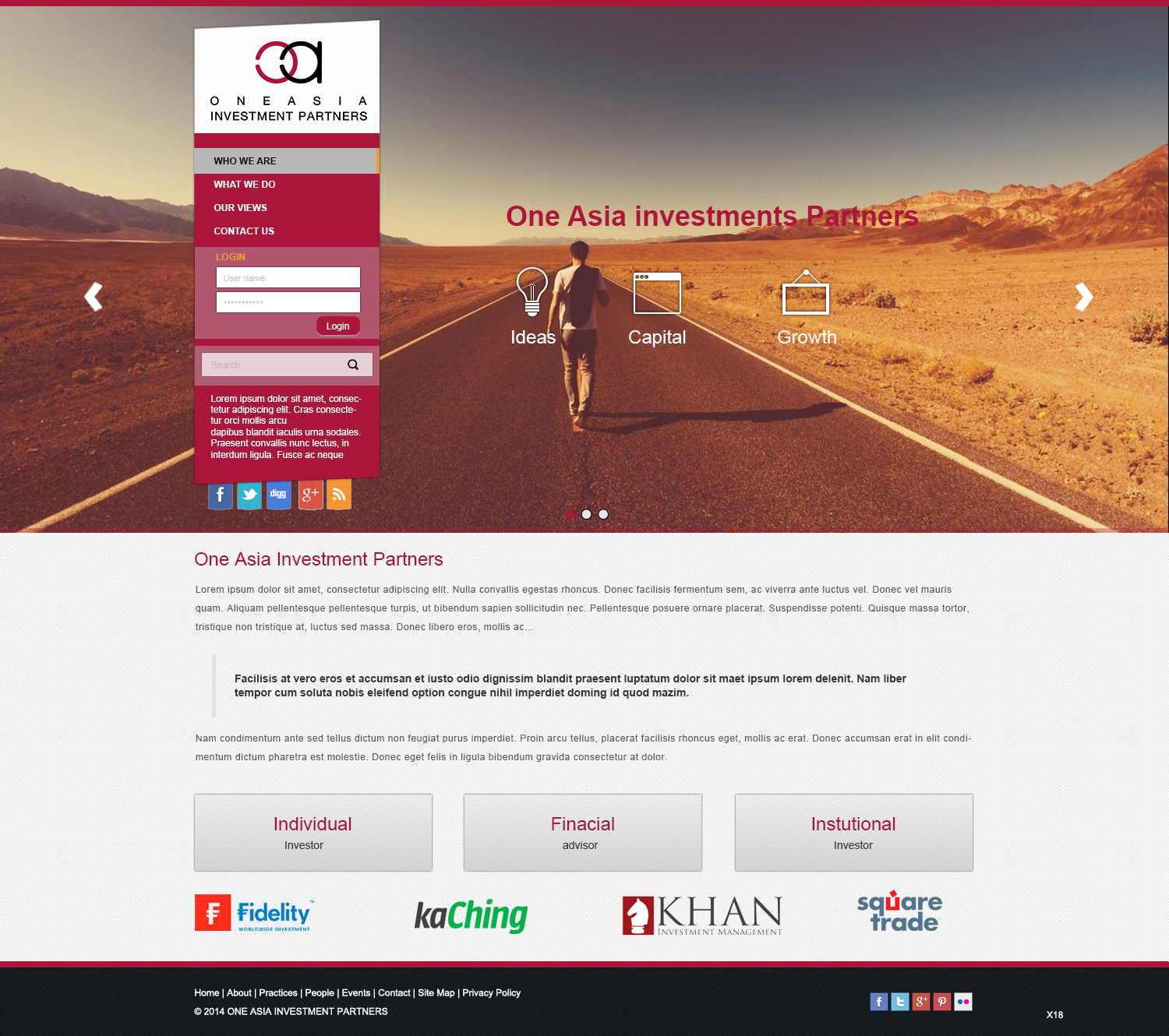 Web Design by pb for One Asia Investment Partners | Design: #2915897