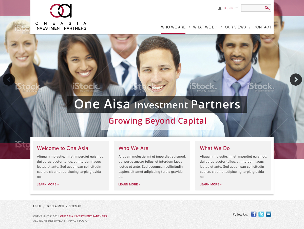 Web Design par Atom pour One Asia Investment Partners | Design #2953496