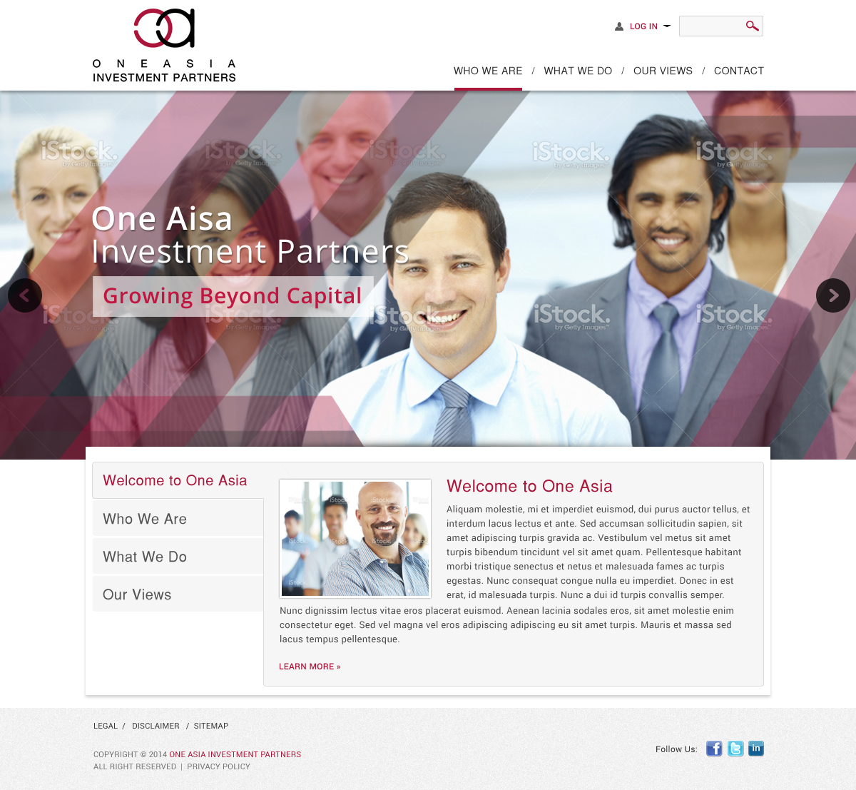 Web Design by Atom for One Asia Investment Partners | Design #2956860