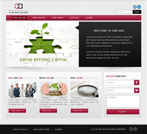 Web Design by JM for One Asia Investment Partners | Design: #2945470