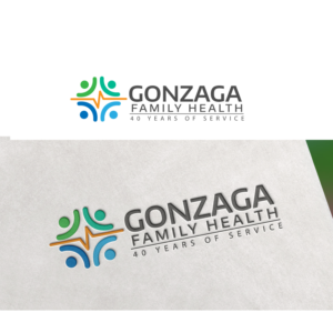 GFH: 40 Years of Service      OR    Gonzaga Family Health: 40 Years of Service | Logo Design by Finley Johnson