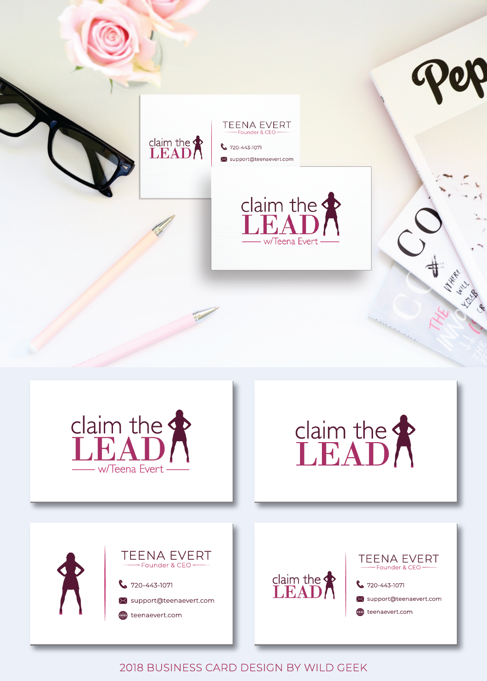 Business Card Design by Wild Geek for International Feminine Leadership School | Design #19777533