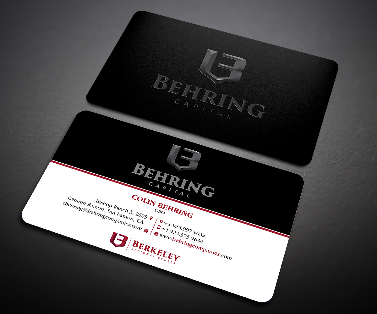 Business Card Design by Designers Hub for Behring Co. | Design #19796083