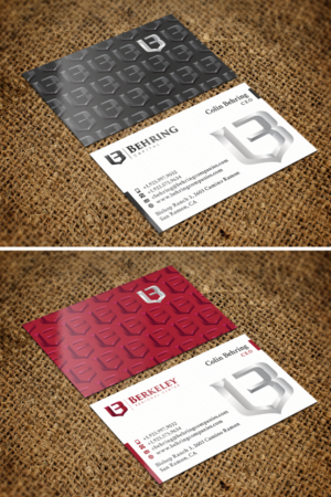 Business Card Design by Ethien for Behring Co. | Design: #19790773