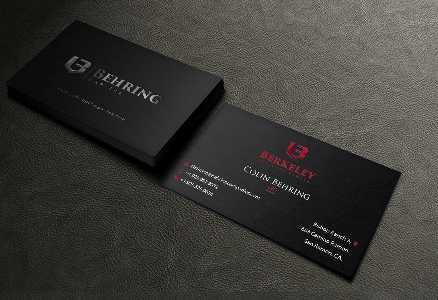Business Card Design by Riz' for Behring Co. | Design #19788958