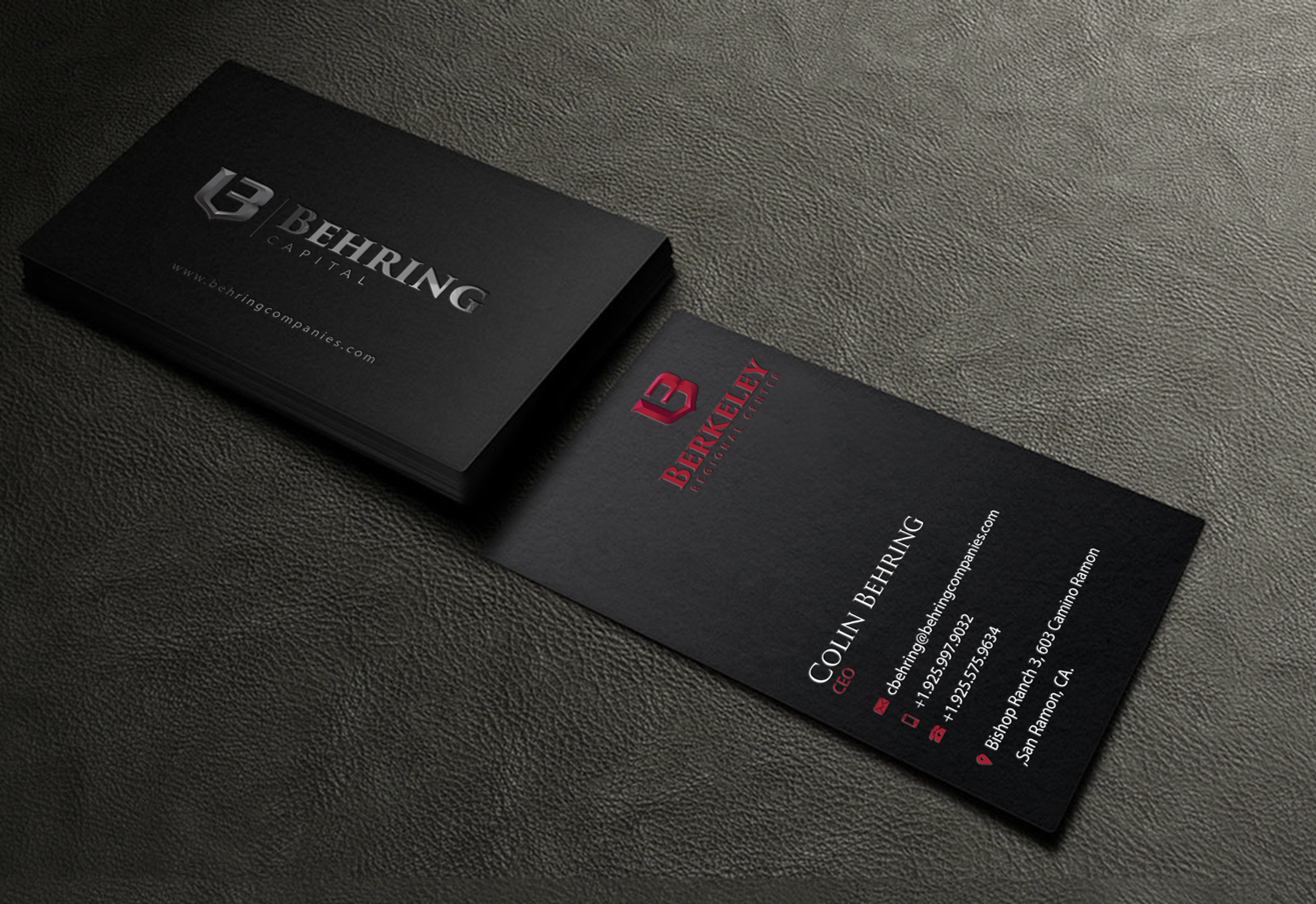 Business Card Design by Riz' for Behring Co. | Design #19789168