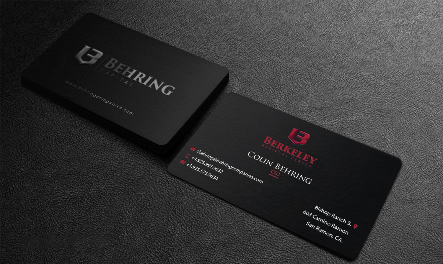 Business Card Design by Riz' for Behring Co. | Design #19791230
