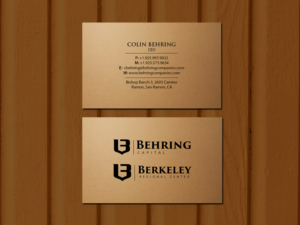 Business Card Design by Creations Box 2015 for Behring Co. | Design: #19794317