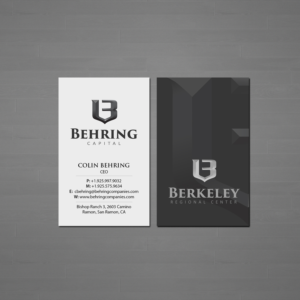 Diseño de Tarjeta de Presentación por Creations Box 2015 para Behring Co. | Diseño: #19794321