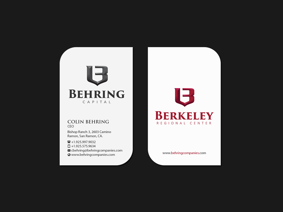 Business Card Design by Creations Box 2015 for Behring Co. | Design #19794333