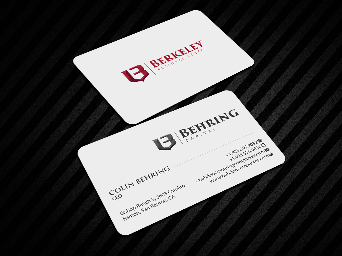 Business Card Design by Creations Box 2015 for Behring Co. | Design #19794337