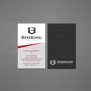 Business Card Design by Creations Box 2015 for Behring Co. | Design: #19802182