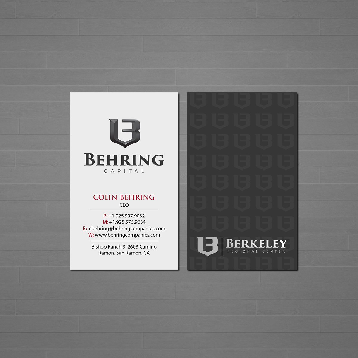 Business Card Design by Creations Box 2015 for Behring Co. | Design #19802188