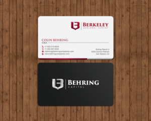 Business Card Design by chandrayaan.creative for Behring Co. | Design: #19786243
