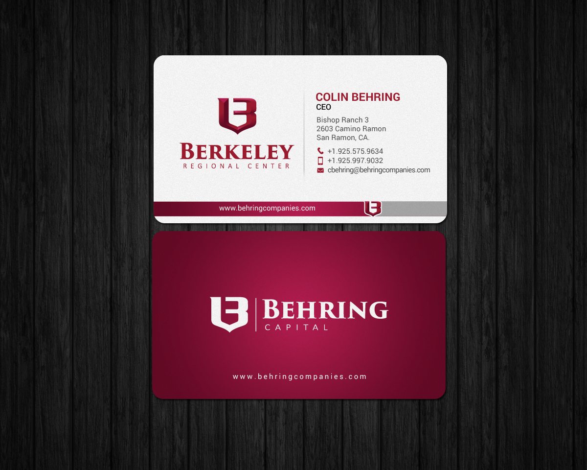 Business Card Design by chandrayaan.creative for Behring Co. | Design #19793084