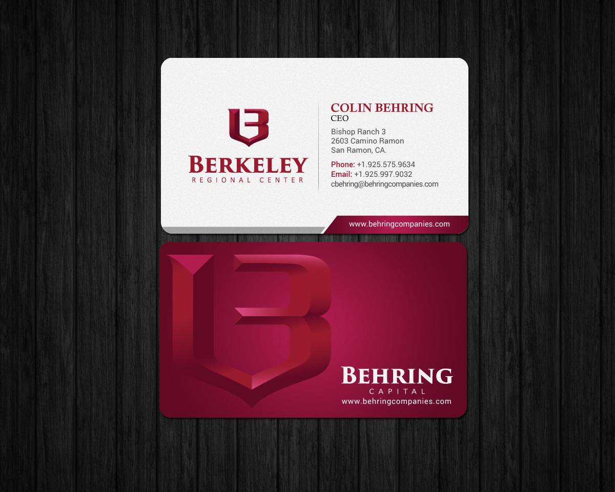 Design de Carte de Visite par chandrayaan.creative pour Behring Co. | Design #19793085