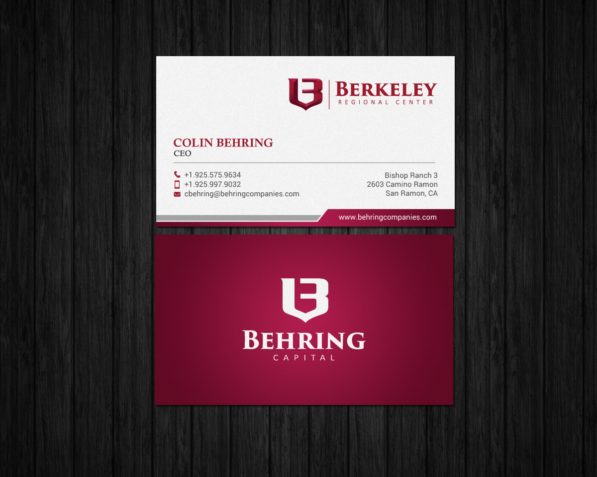 Business Card Design by chandrayaan.creative for Behring Co. | Design #19793086