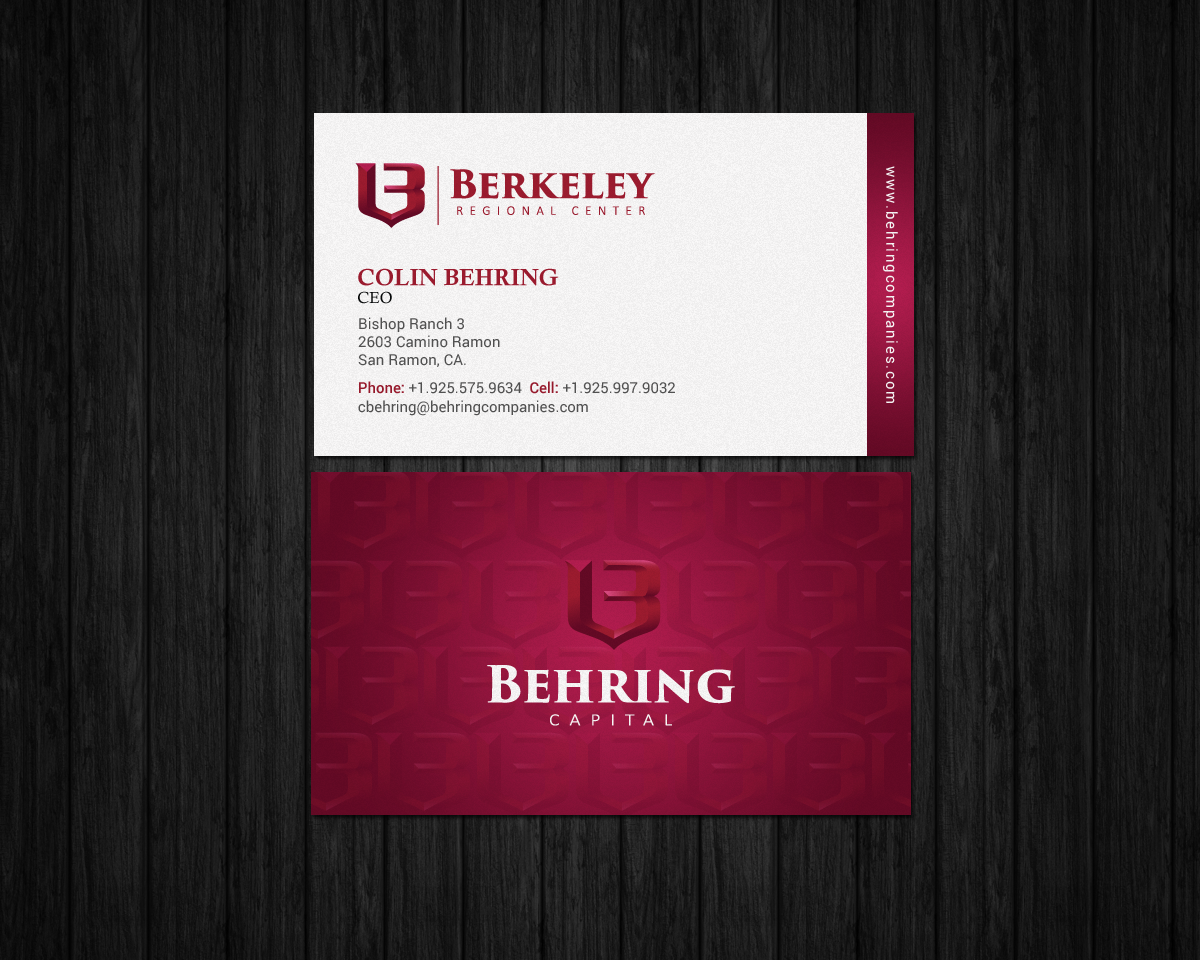 Business Card Design by chandrayaan.creative for Behring Co. | Design #19794295