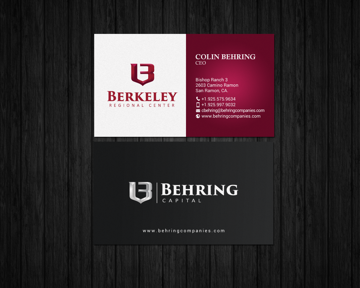 Business Card Design by chandrayaan.creative for Behring Co. | Design #19794298