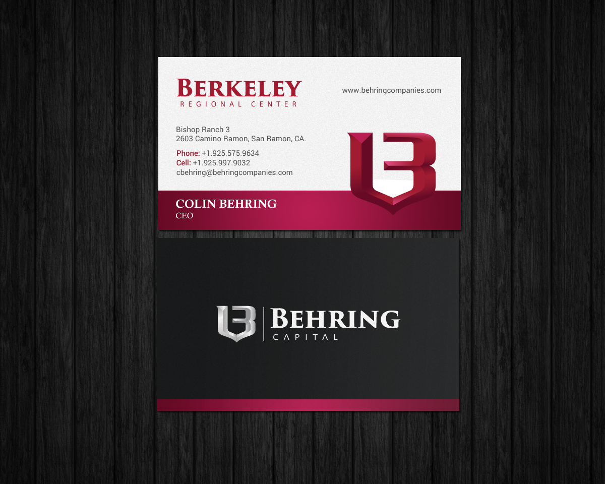 Business Card Design by chandrayaan.creative for Behring Co. | Design #19801634