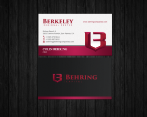 Business Card Design by chandrayaan.creative for Behring Co. | Design: #19801696