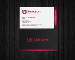 Business Card Design by chandrayaan.creative for Behring Co. | Design: #19801733