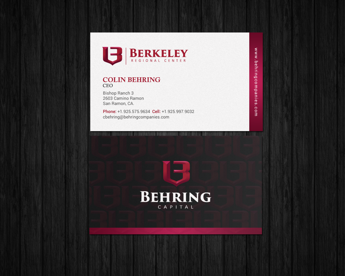 Business Card Design by chandrayaan.creative for Behring Co. | Design #19801734