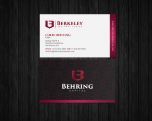 Business Card Design by chandrayaan.creative for Behring Co. | Design: #19801734