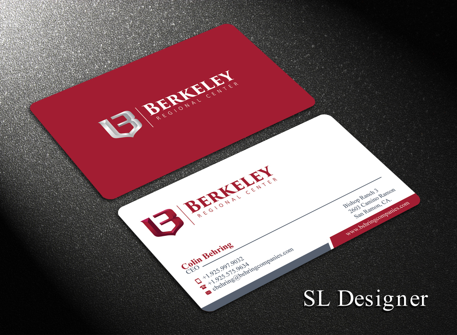 Business Card Design by SL Designer for Behring Co. | Design #19788134