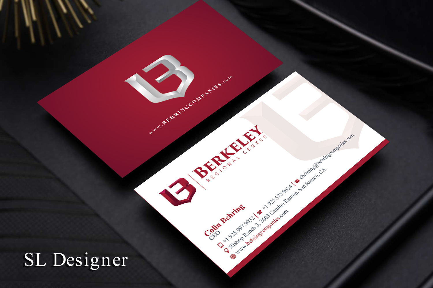 Business Card Design by SL Designer for Behring Co. | Design #19788140