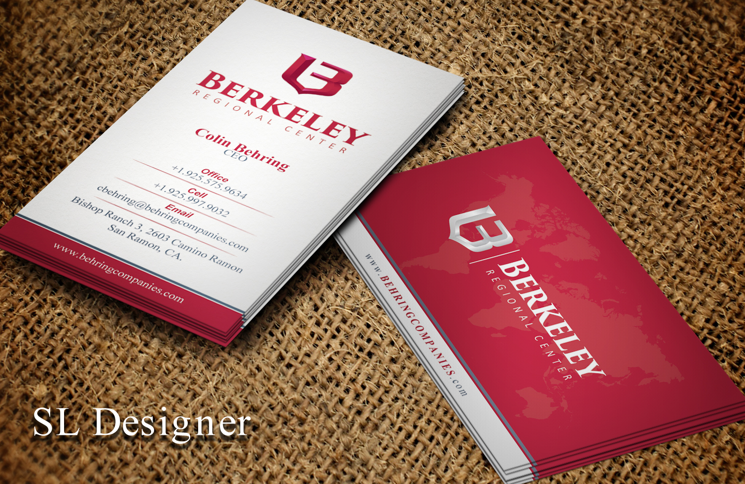 Business Card Design by SL Designer for Behring Co. | Design #19788147