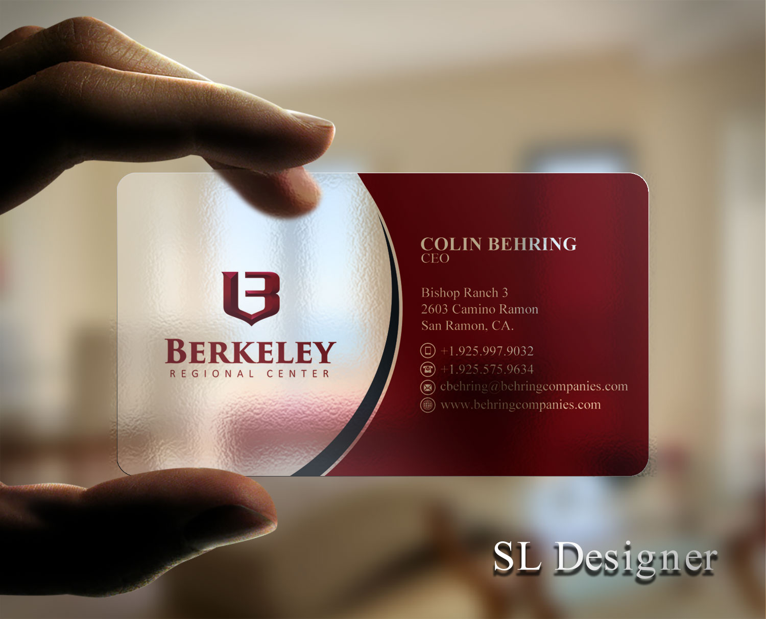 Business Card Design by SL Designer for Behring Co. | Design #19788148