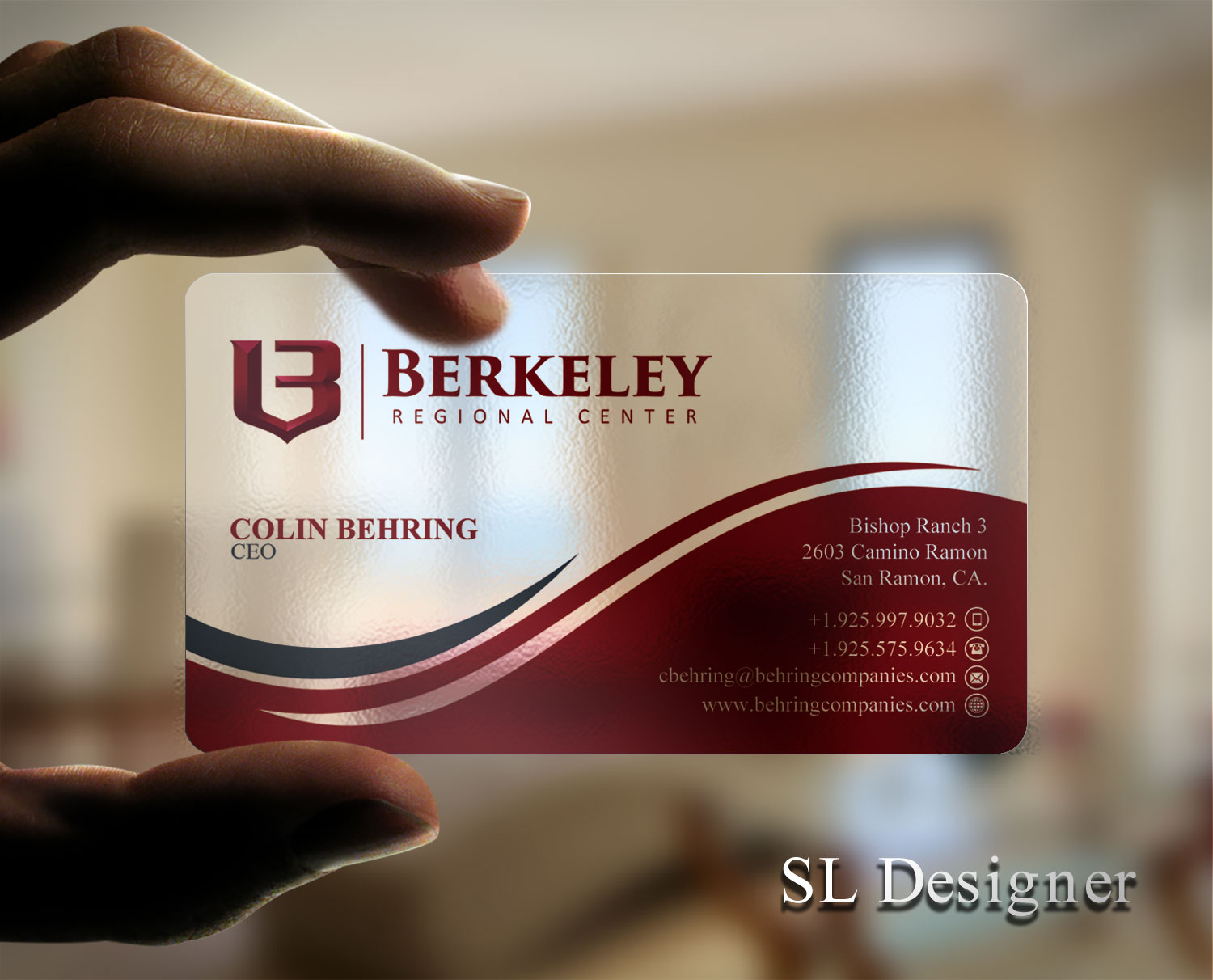 Business Card Design by SL Designer for Behring Co. | Design #19788149