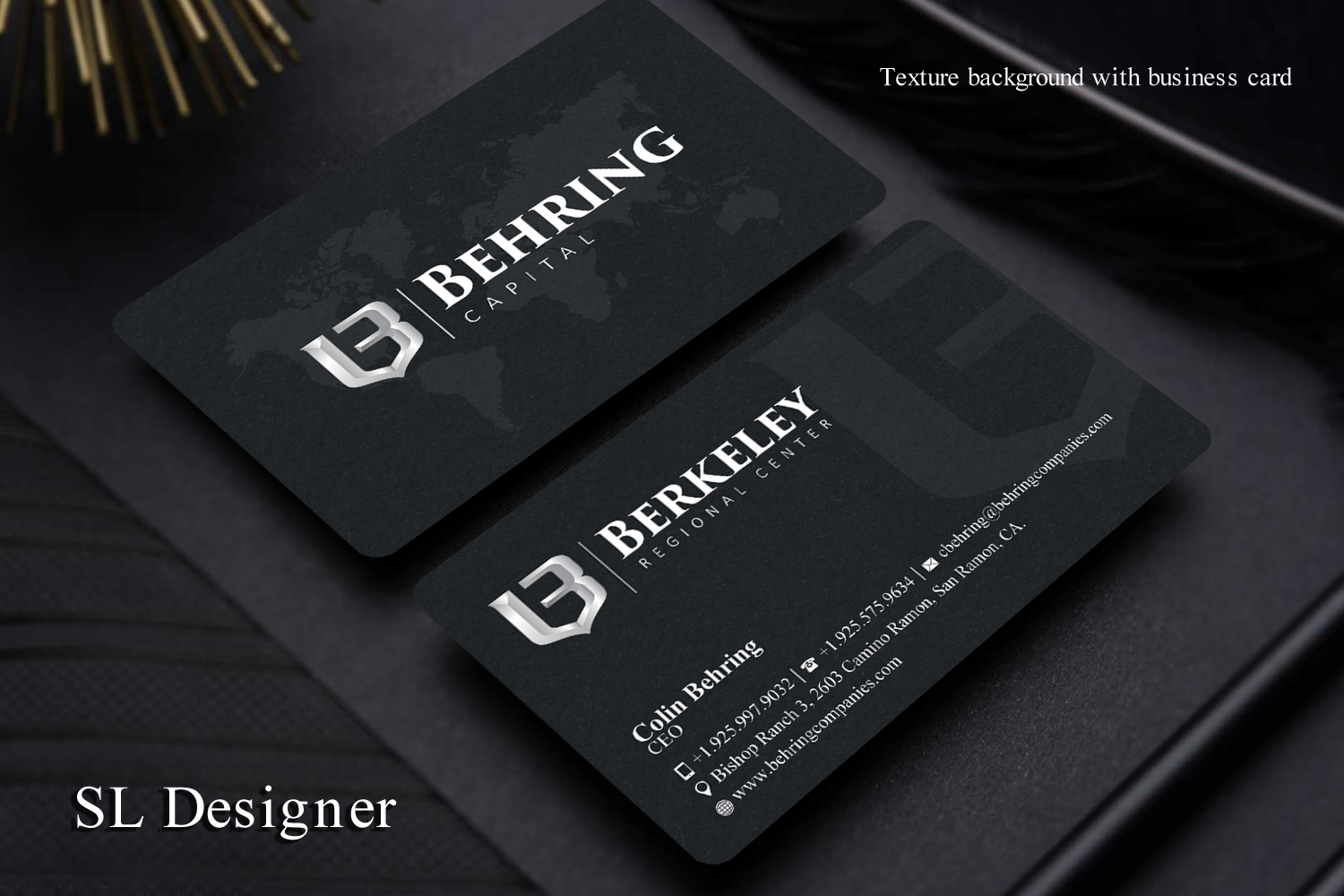 Business Card Design by SL Designer for Behring Co. | Design #19792385