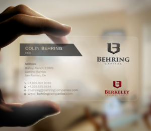 Visitenkarten-Design von Graphic Flame für Behring Co. | Design: #19788979