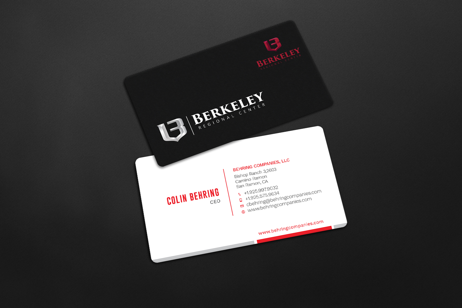 Business Card Design by Graphic Flame for Behring Co. | Design #19788984