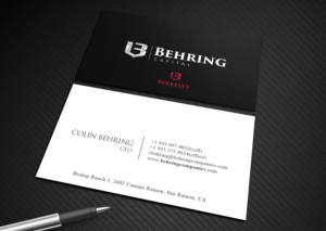 Business Card Design by Graphic Flame for Behring Co. | Design: #19802378