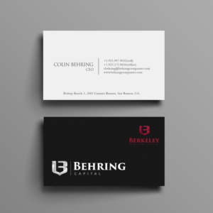 Business Card Design by Graphic Flame for Behring Co. | Design: #19802440
