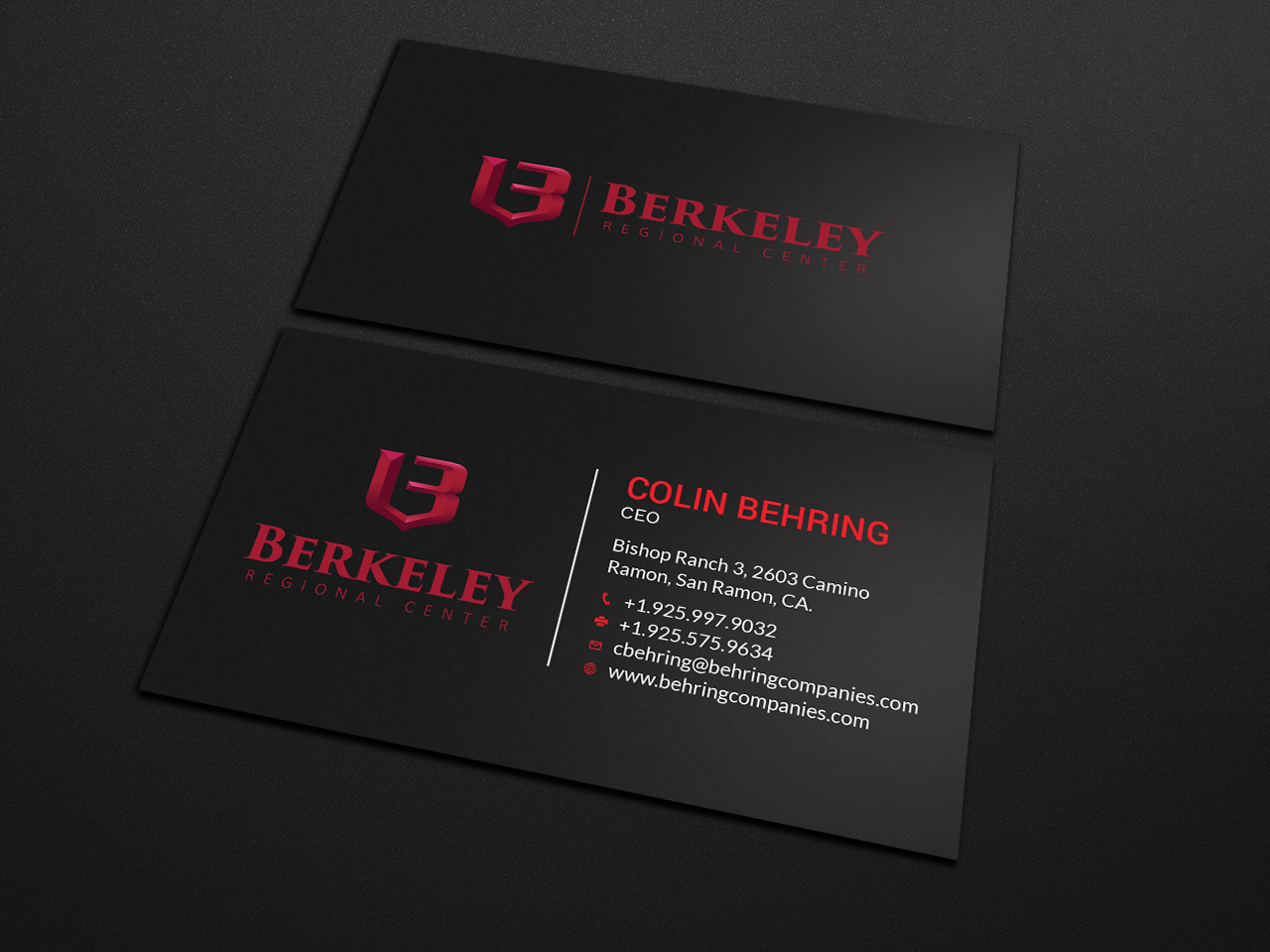 Business Card Design by Tripti Ranjan Gain for Behring Co. | Design #19797871