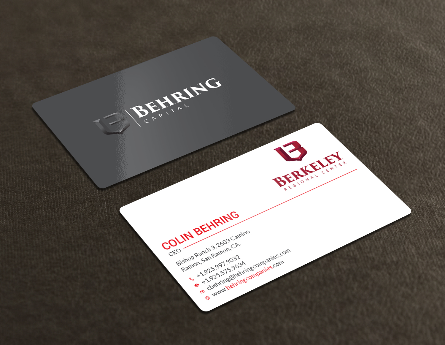 Business Card Design by Tripti Ranjan Gain for Behring Co. | Design #19797880