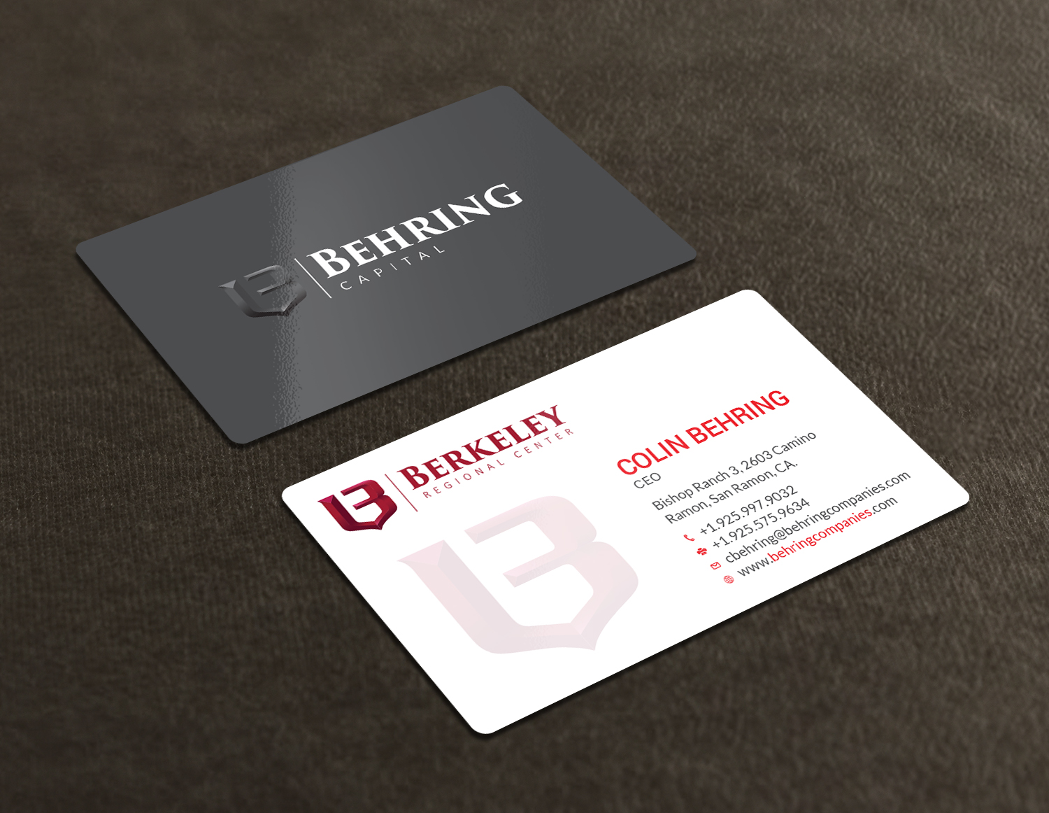 Business Card Design by Tripti Ranjan Gain for Behring Co. | Design #19797893