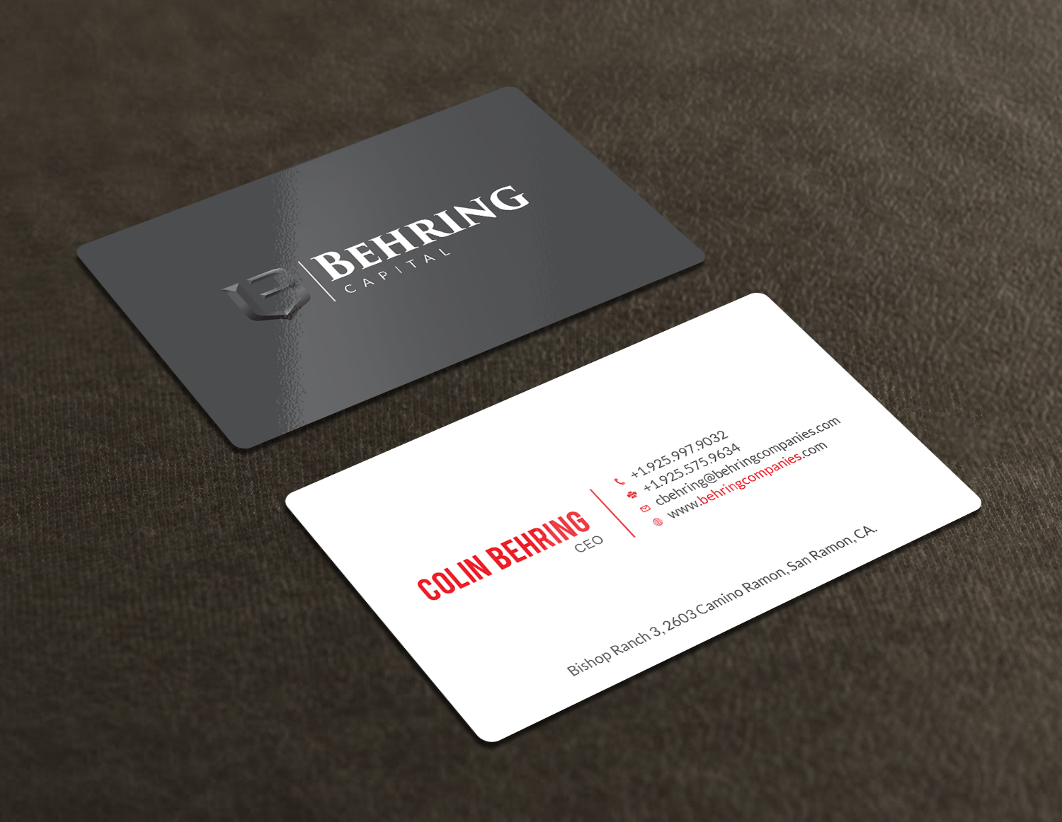 Business Card Design by Tripti Ranjan Gain for Behring Co. | Design #19797896
