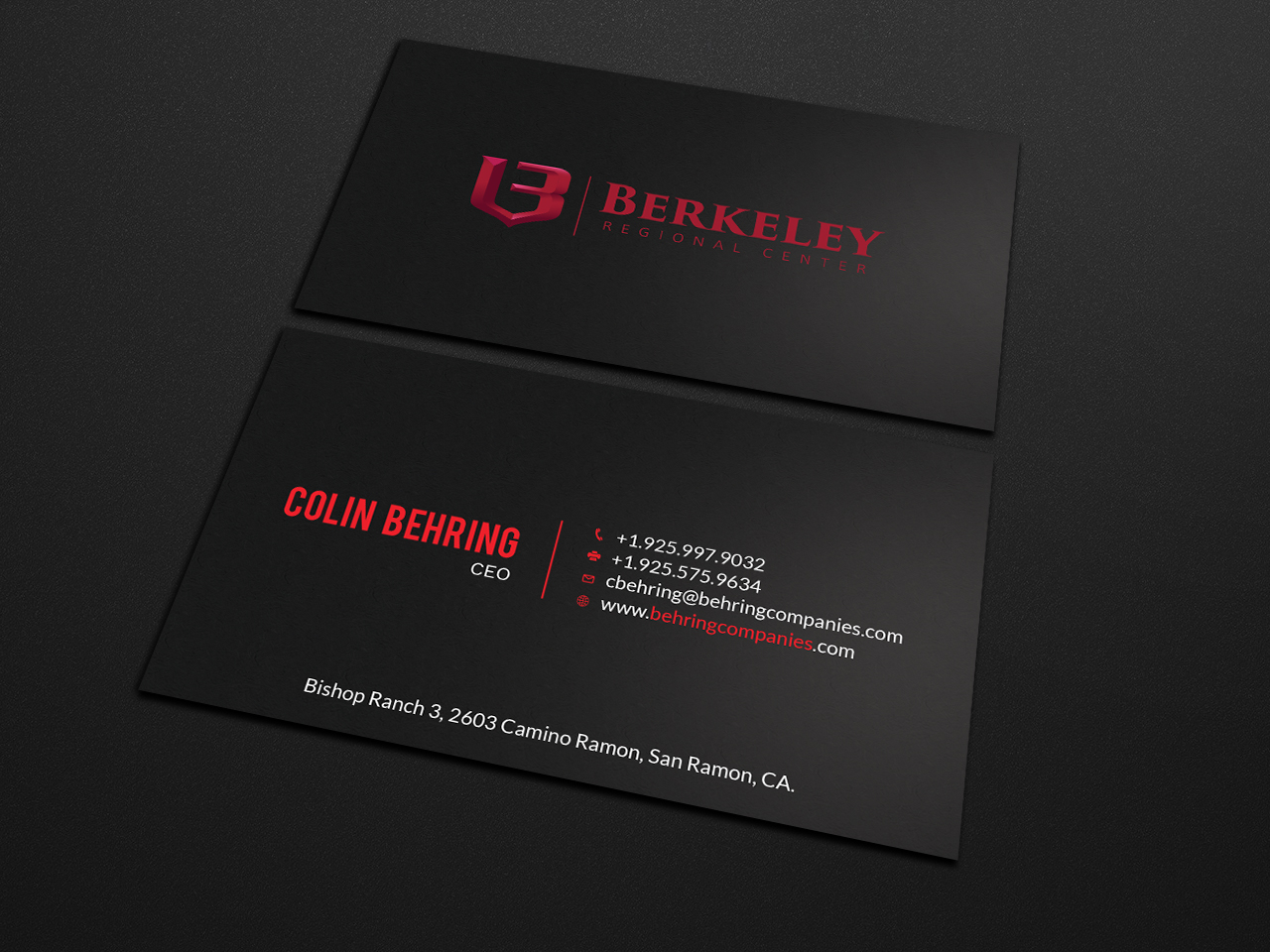 Business Card Design by Tripti Ranjan Gain for Behring Co. | Design #19797899