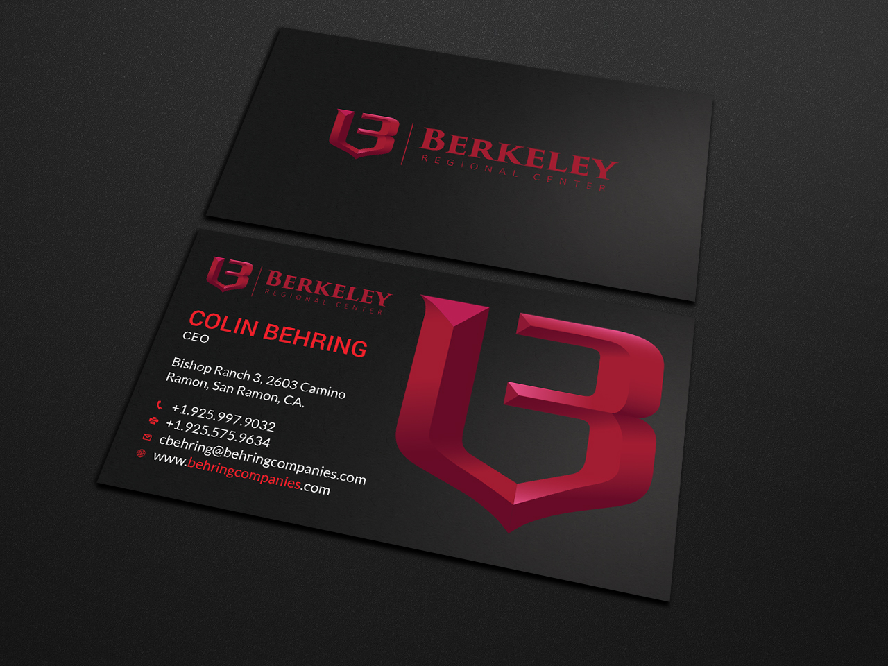 Business Card Design by Tripti Ranjan Gain for Behring Co. | Design #19797901