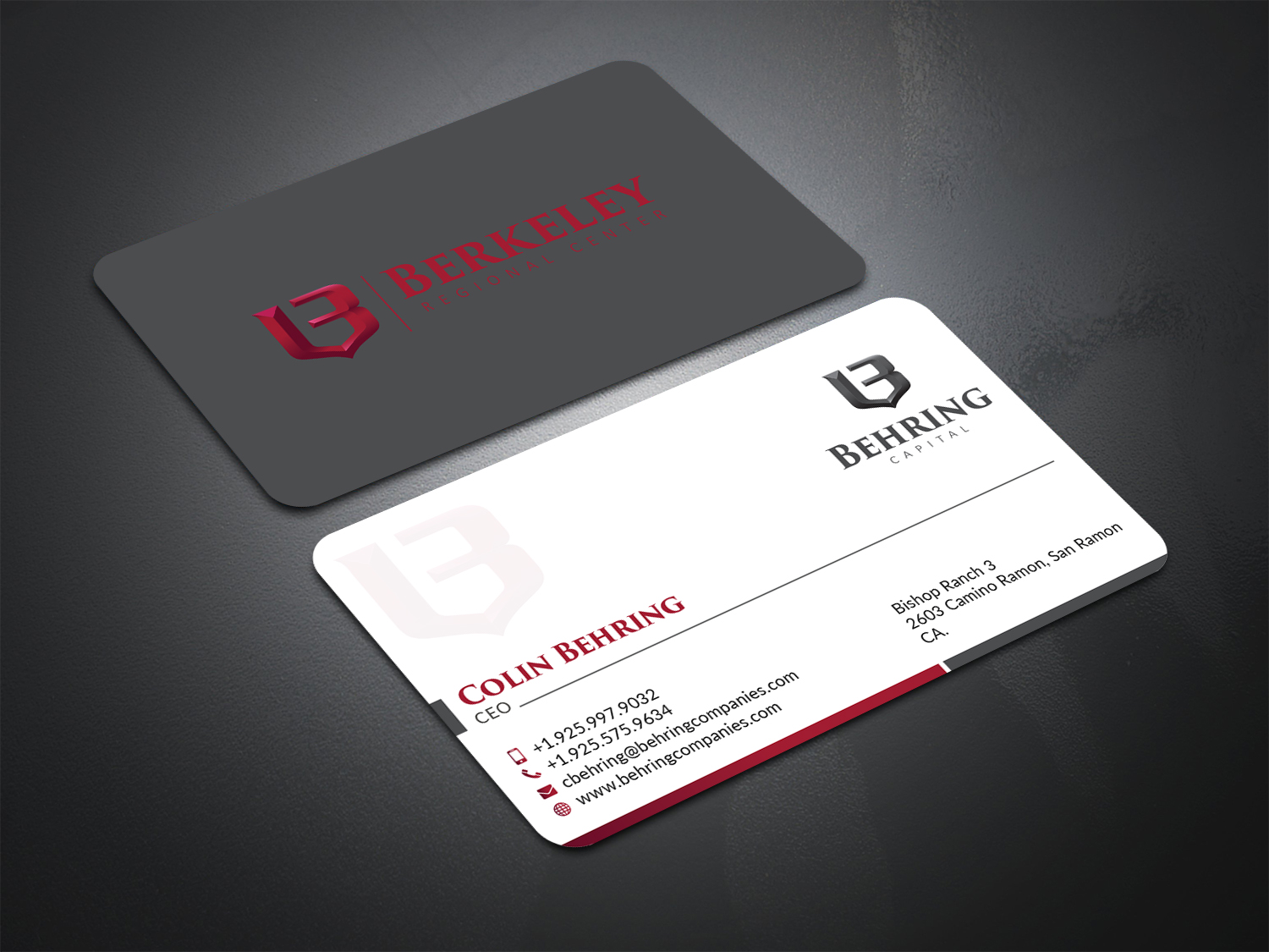 Business Card Design by Bold Pixels for Behring Co. | Design #19785873