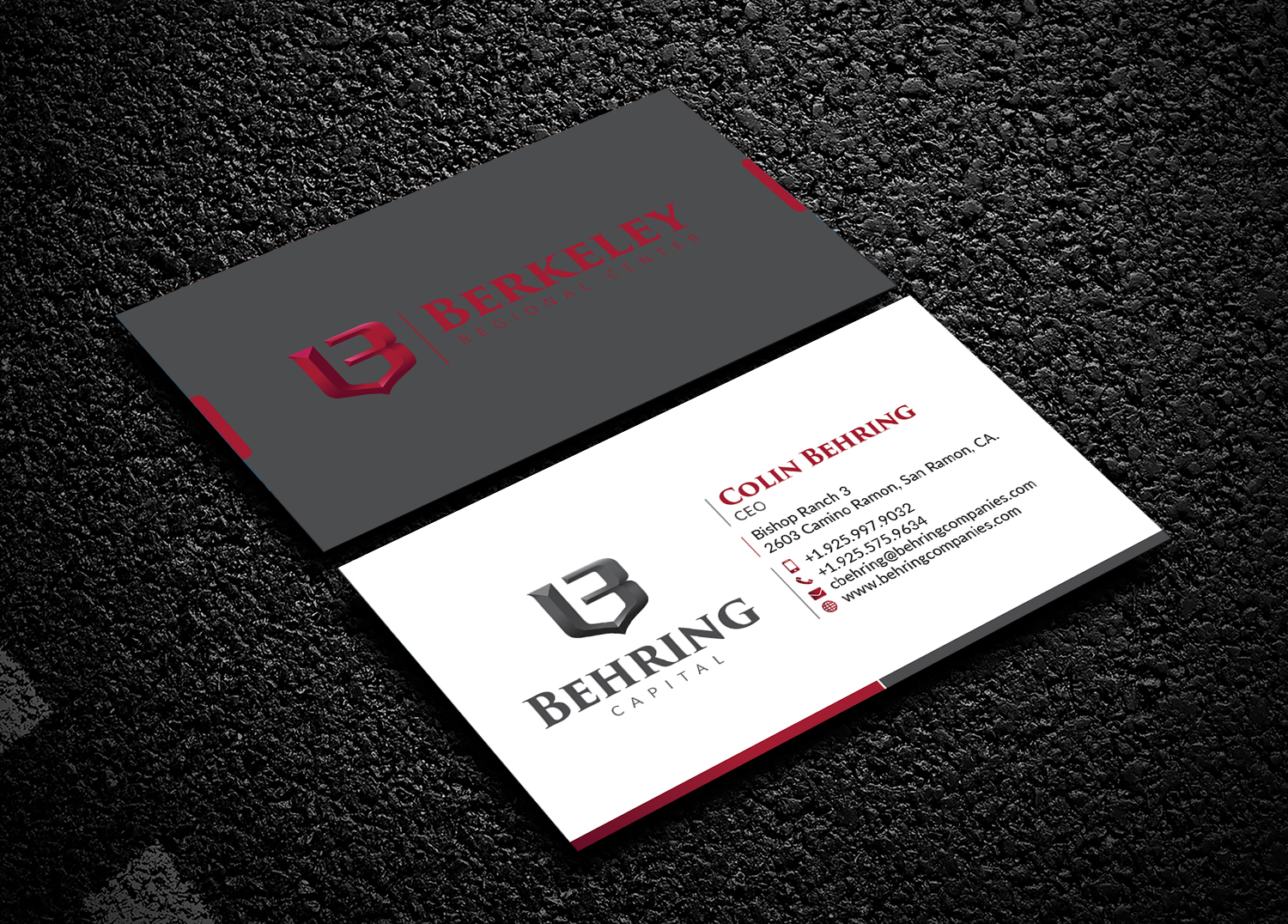 Business Card Design by Bold Pixels for Behring Co. | Design #19786191