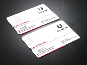 Business Card Design by Bold Pixels for Behring Co. | Design: #19792053