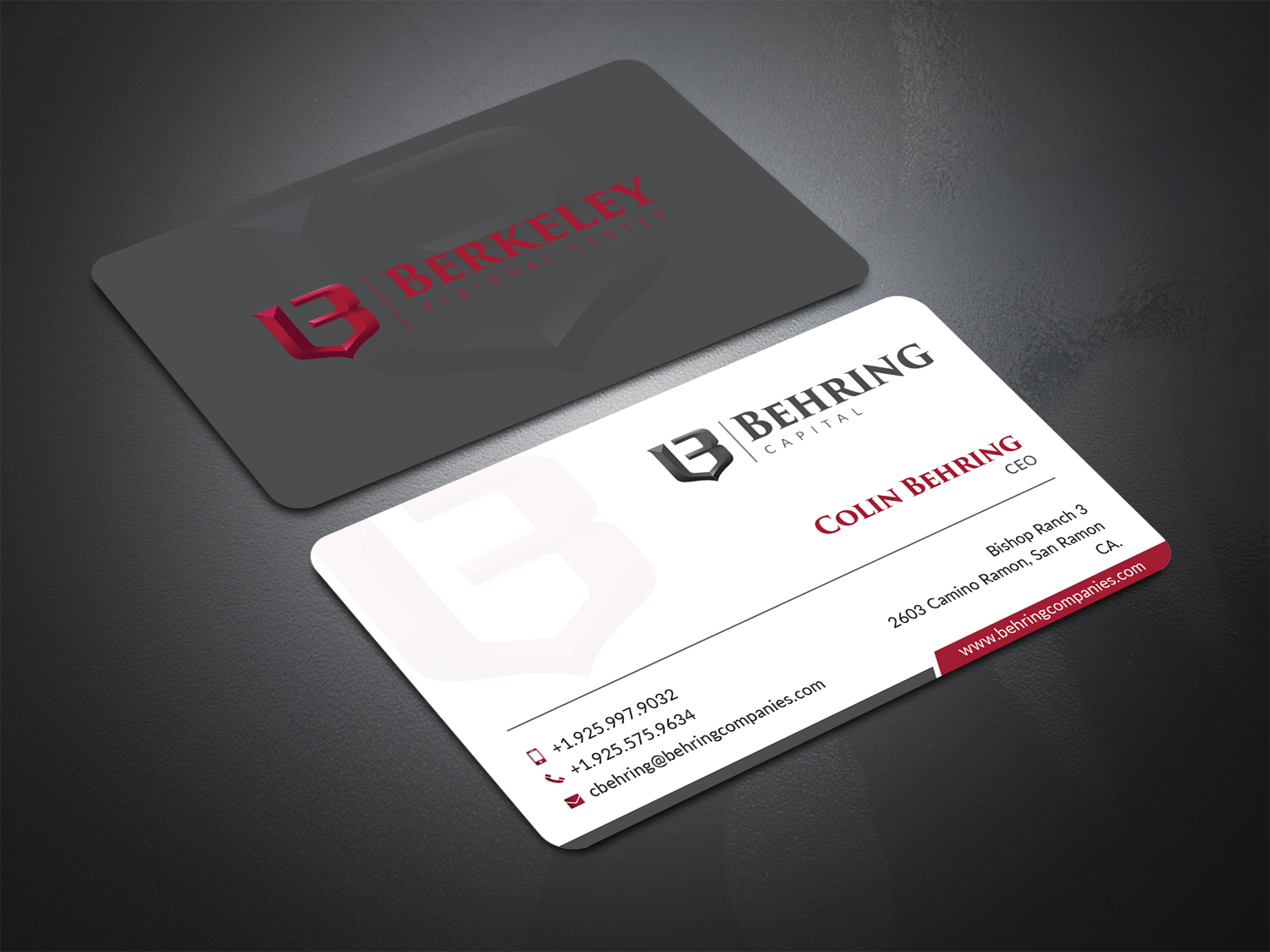 Business Card Design by Bold Pixels for Behring Co. | Design #19795096