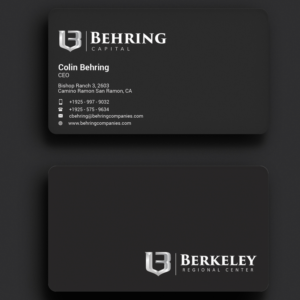 Business Card Design by Sujan4art for Behring Co. | Design: #19800633