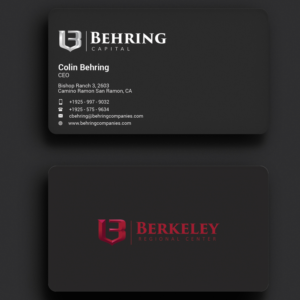 Business Card Design by Sujan4art for Behring Co. | Design: #19800634